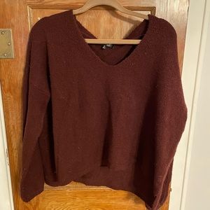 Burgundy sweater
